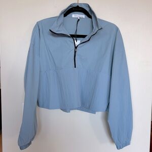 WeWoreWhat Baby Blue Cropped Jacket